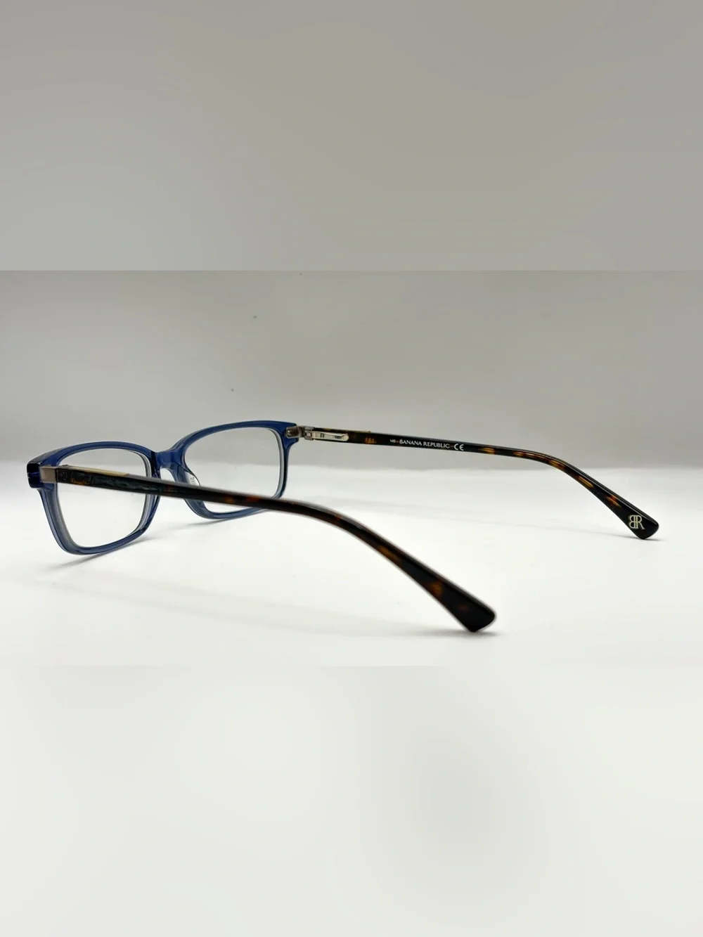 Banana Republic Duncan Blue Oval Sunglasses Frames Only